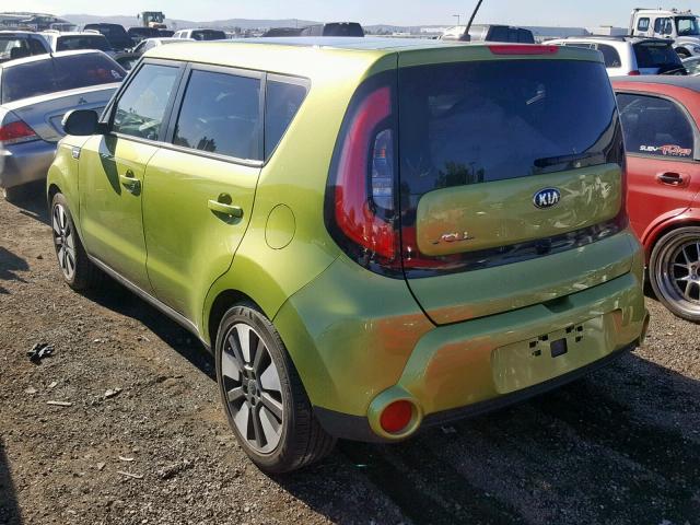 KNDJX3A53F7766977 - 2015 KIA SOUL ! GREEN photo 3