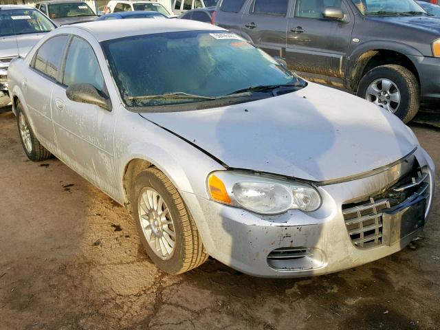 1C3EL46XX4N281911 - 2004 CHRYSLER SEBRING LX SILVER photo 1