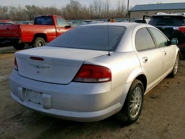 1C3EL46XX4N281911 - 2004 CHRYSLER SEBRING LX SILVER photo 4