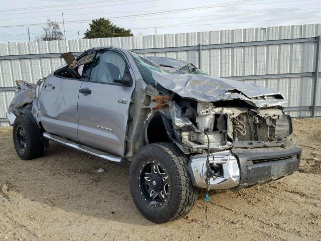 5TFDY5F10EX334857 - 2014 TOYOTA TUNDRA CRE SILVER photo 1