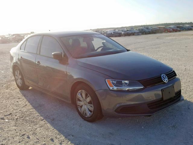 3VWLL7AJ2EM289260 - 2014 VOLKSWAGEN JETTA TDI GRAY photo 1