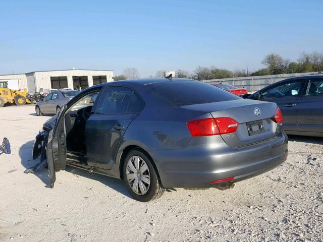 3VWLL7AJ2EM289260 - 2014 VOLKSWAGEN JETTA TDI GRAY photo 3