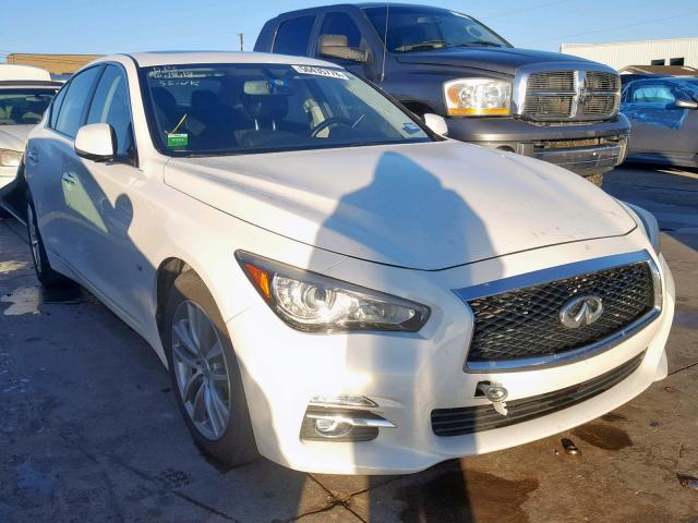 JN1BV7AP3EM670336 - 2014 INFINITI Q50 BASE WHITE photo 1