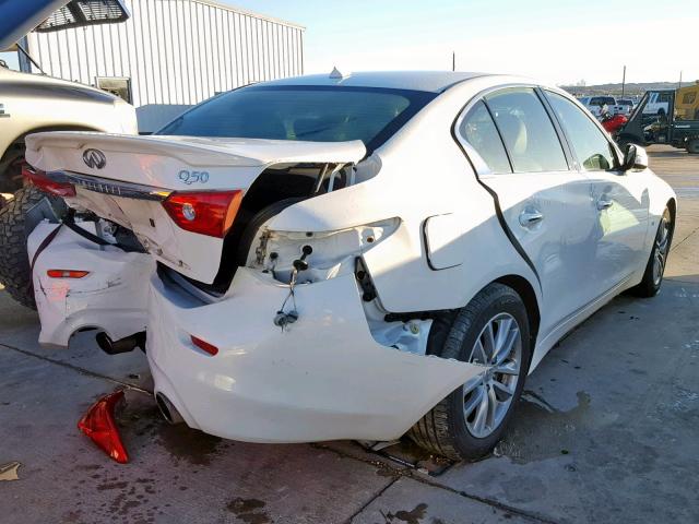 JN1BV7AP3EM670336 - 2014 INFINITI Q50 BASE WHITE photo 4