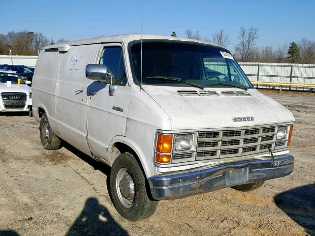 2B7HB21X5NK164967 - 1992 DODGE RAM VAN B2 WHITE photo 1