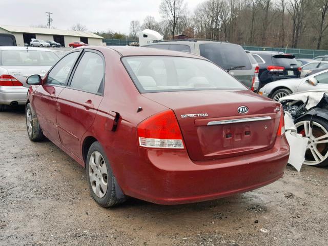 KNAFE121475420328 - 2007 KIA SPECTRA EX RED photo 3