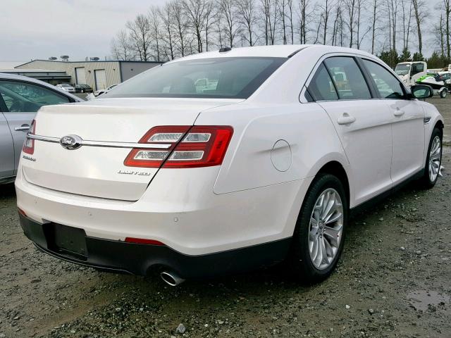 1FAHP2F8XJG129529 - 2018 FORD TAURUS LIM WHITE photo 4