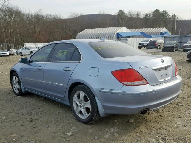 JH4KB16585C012154 - 2005 ACURA RL BLUE photo 3