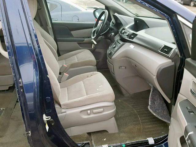 5FNRL5H2XFB034474 - 2015 HONDA ODYSSEY LX BLUE photo 5