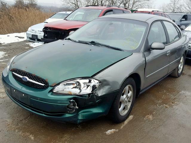 1FAFP55U62A189769 - 2002 FORD TAURUS SES GREEN photo 2