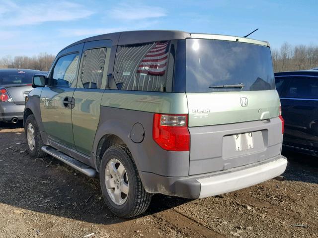 5J6YH18503L016407 - 2003 HONDA ELEMENT EX GREEN photo 3