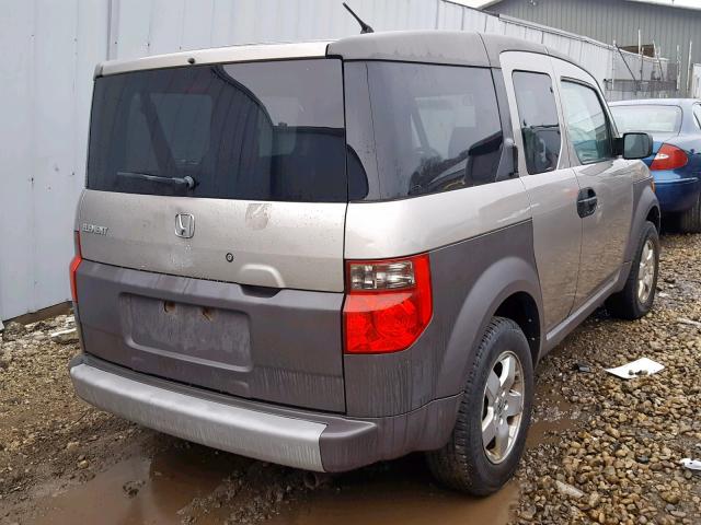 5J6YH17543L017870 - 2003 HONDA ELEMENT EX BEIGE photo 4