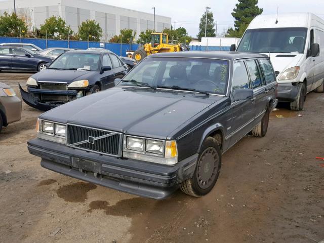 YV1FX8853K1230434 - 1989 VOLVO 740 GL CHARCOAL photo 2