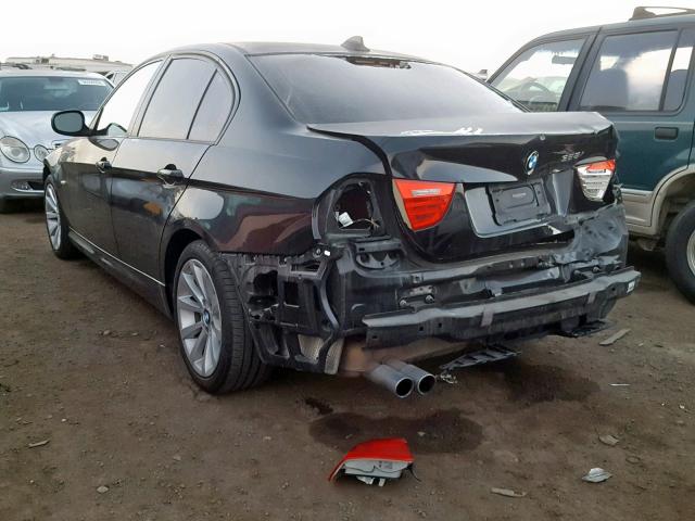 WBAPH5C57BA448189 - 2011 BMW 328 I SULE BLACK photo 3