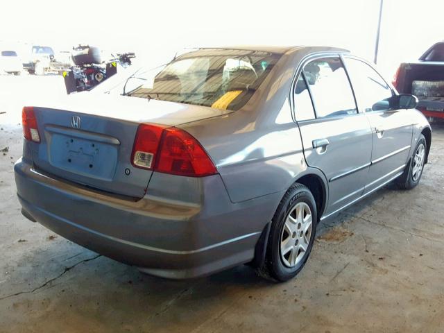 1HGES16335L022119 - 2005 HONDA CIVIC DX V GRAY photo 4