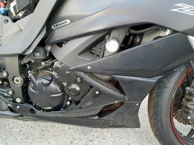 JKAZX4R15CA037043 - 2012 KAWASAKI ZX600 R BLACK photo 7