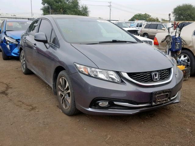 19XFB2F93DE250240 - 2013 HONDA CIVIC EXL GRAY photo 1