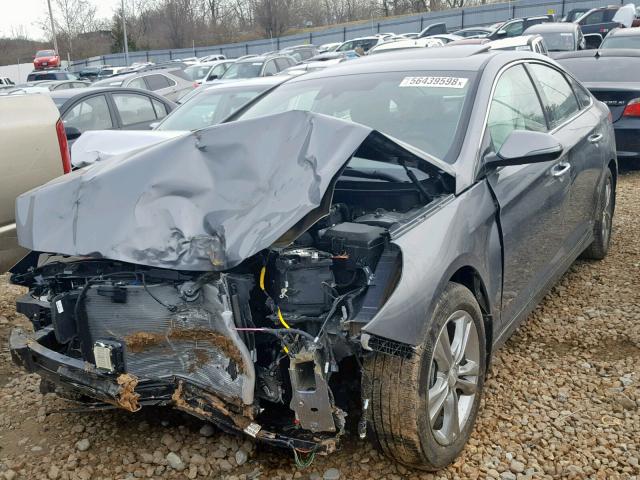 5NPE34AF7JH712372 - 2018 HYUNDAI SONATA SPO GRAY photo 2