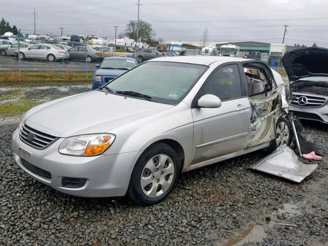 KNAFE122685491234 - 2008 KIA SPECTRA EX SILVER photo 2