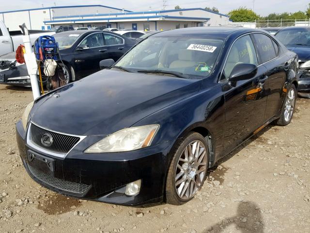 JTHBE262665011500 - 2006 LEXUS IS 350 BLACK photo 2