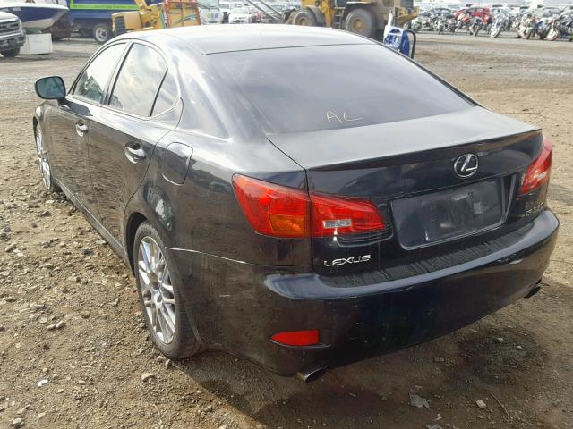 JTHBE262665011500 - 2006 LEXUS IS 350 BLACK photo 3