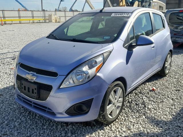 KL8CB6S94EC569597 - 2014 CHEVROLET SPARK LS PURPLE photo 2