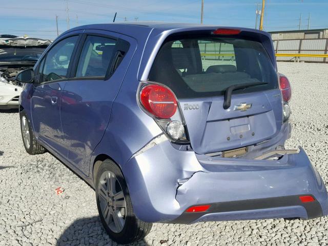 KL8CB6S94EC569597 - 2014 CHEVROLET SPARK LS PURPLE photo 3