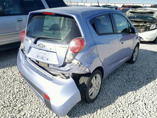 KL8CB6S94EC569597 - 2014 CHEVROLET SPARK LS PURPLE photo 4