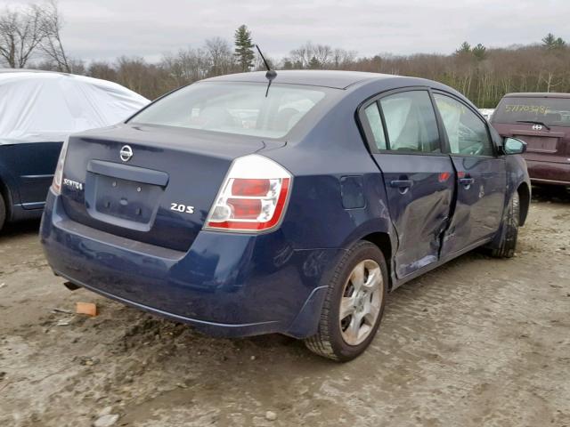 3N1AB61E37L702647 - 2007 NISSAN SENTRA 2.0 BLUE photo 4