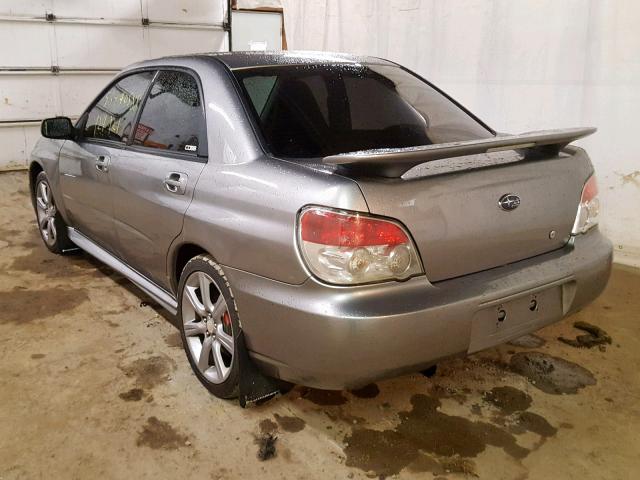 JF1GD74667G509236 - 2007 SUBARU IMPREZA WR SILVER photo 3