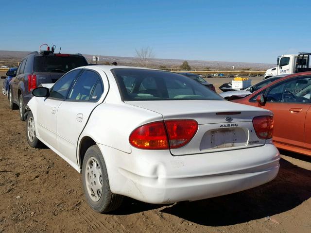 1G3NL52F73C303713 - 2003 OLDSMOBILE ALERO GL WHITE photo 3