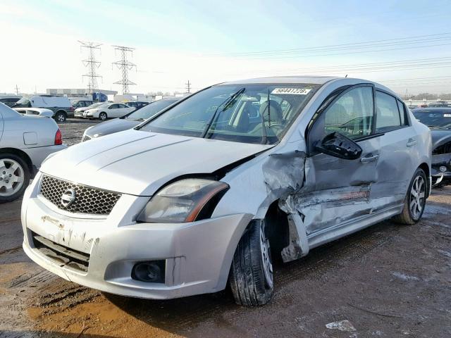 3N1AB6AP8CL765903 - 2012 NISSAN SENTRA 2.0 SILVER photo 2