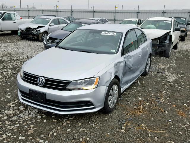 3VW2K7AJ5FM417247 - 2015 VOLKSWAGEN JETTA BASE Արծաթագույն լուսանկար 2