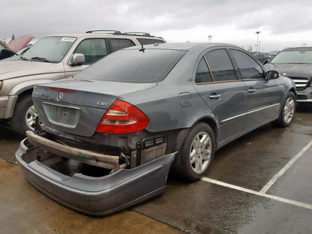 WDBUF26J56A930585 - 2006 MERCEDES-BENZ E 320 CDI GRAY photo 4