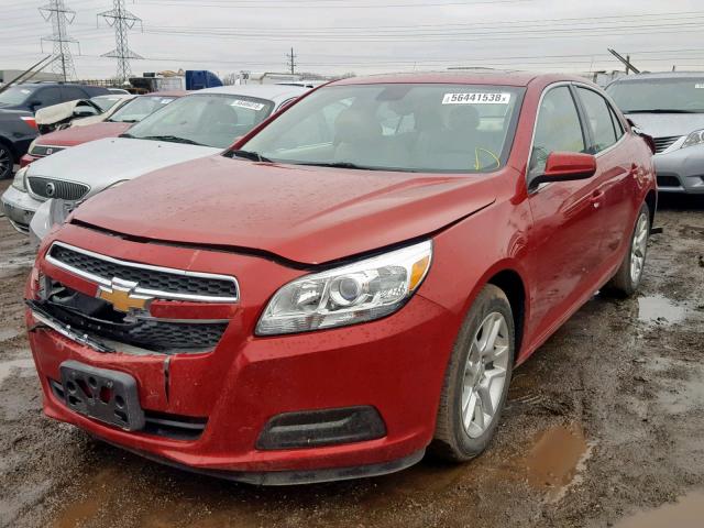 1G11D5RR2DF101396 - 2013 CHEVROLET MALIBU 1LT RED photo 2