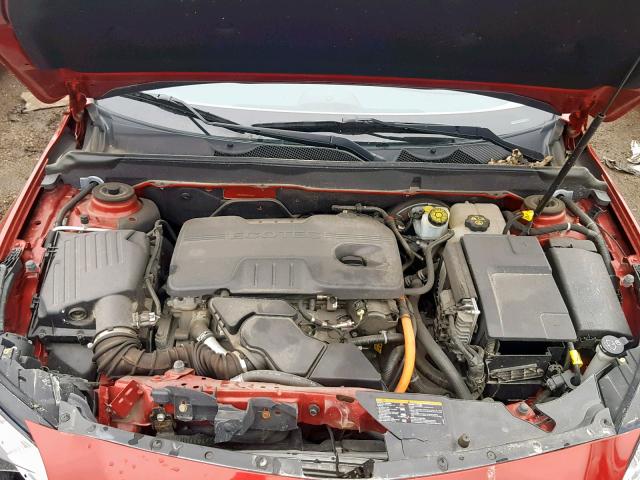 1G11D5RR2DF101396 - 2013 CHEVROLET MALIBU 1LT RED photo 7