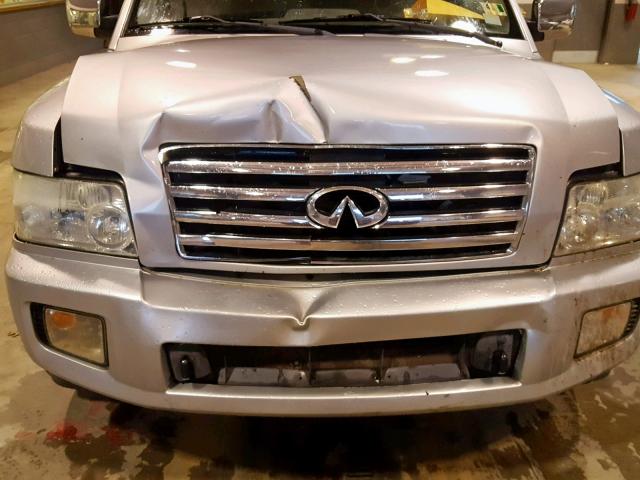 5N3AA08C14N808823 - 2004 INFINITI QX56 SILVER photo 9