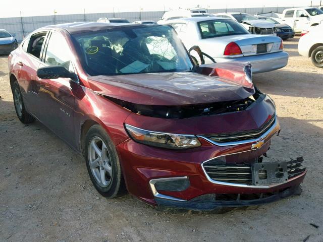 1G1ZB5ST7GF214201 - 2016 CHEVROLET MALIBU LS Bordo foto 1