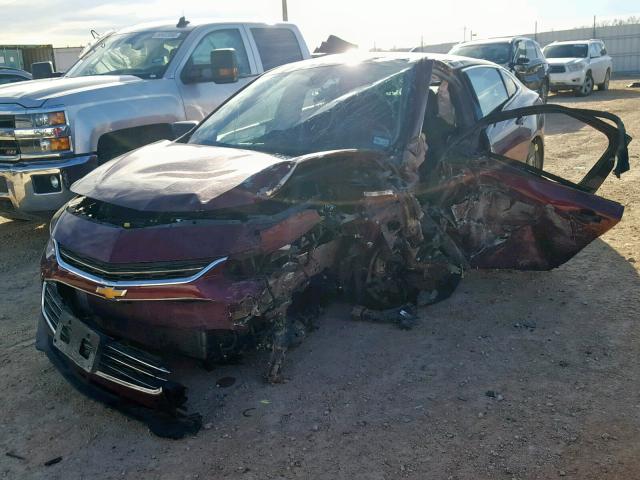 1G1ZB5ST7GF214201 - 2016 CHEVROLET MALIBU LS Bordo foto 2