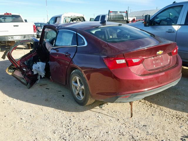 1G1ZB5ST7GF214201 - 2016 CHEVROLET MALIBU LS Bordo foto 3