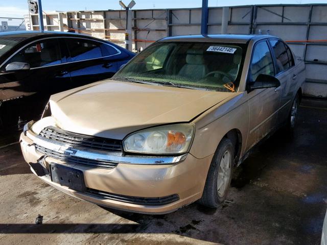 1G1ZT54875F210491 - 2005 CHEVROLET MALIBU LS ოქროსფერი ფოტო 2