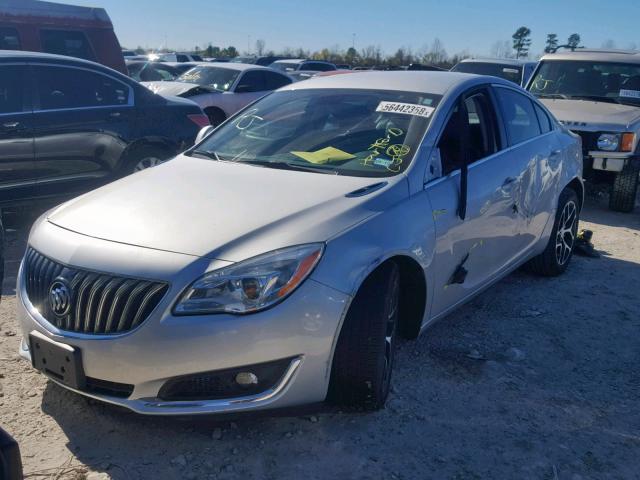 2G4GL5EX5H9103629 - 2017 BUICK REGAL SPOR GRAY photo 2