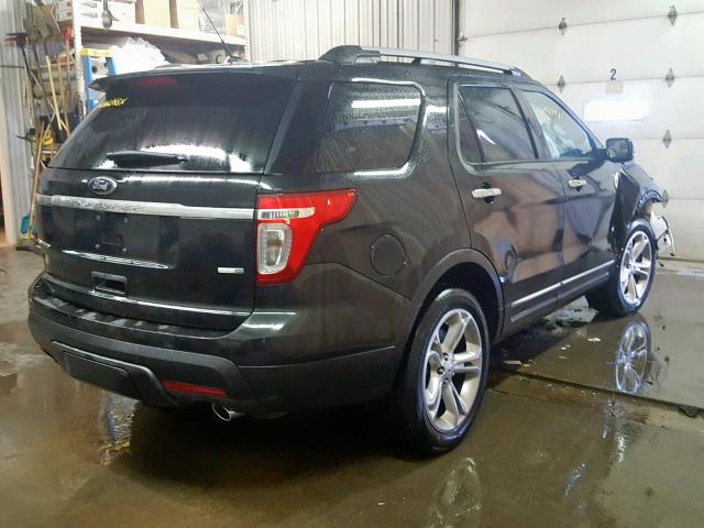 1FM5K8F82FGC50072 - 2015 FORD EXPLORER L BLACK photo 4