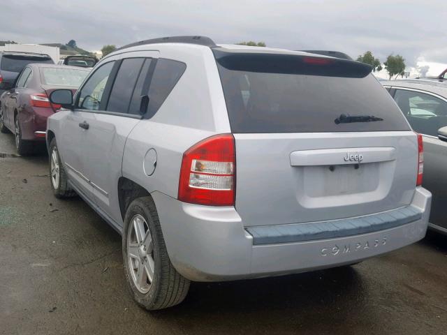 1J8FT47WX8D644542 - 2008 JEEP COMPASS SP SILVER photo 3