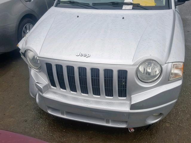 1J8FT47WX8D644542 - 2008 JEEP COMPASS SP ვერცხლისფერი ფოტო 7