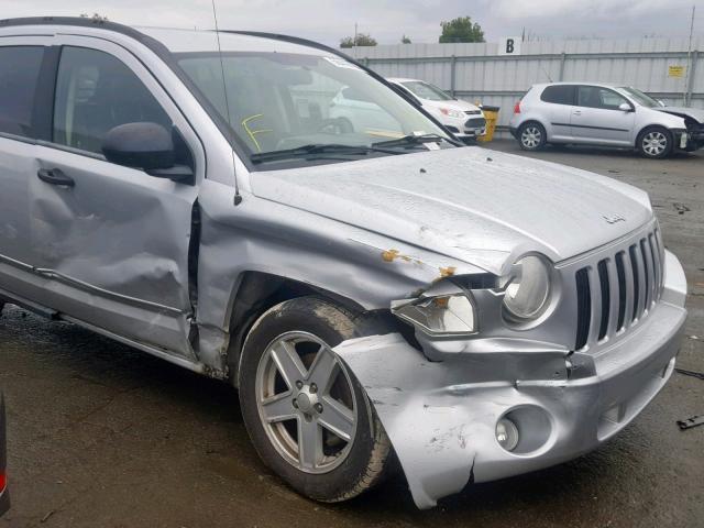 1J8FT47WX8D644542 - 2008 JEEP COMPASS SP ვერცხლისფერი ფოტო 9