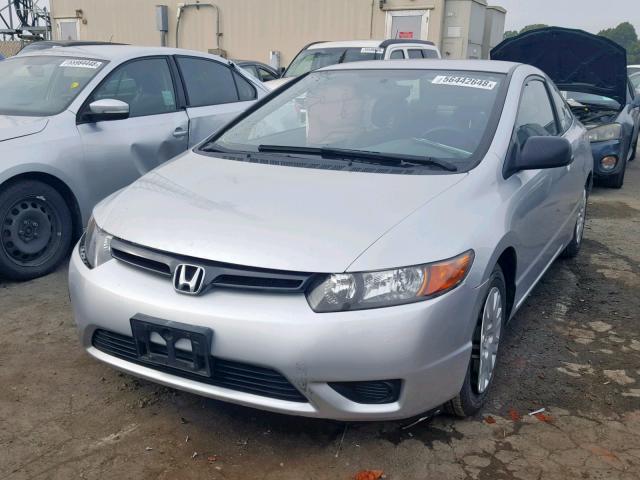 2HGFG12226H541289 - 2006 HONDA CIVIC DX GRAY photo 2