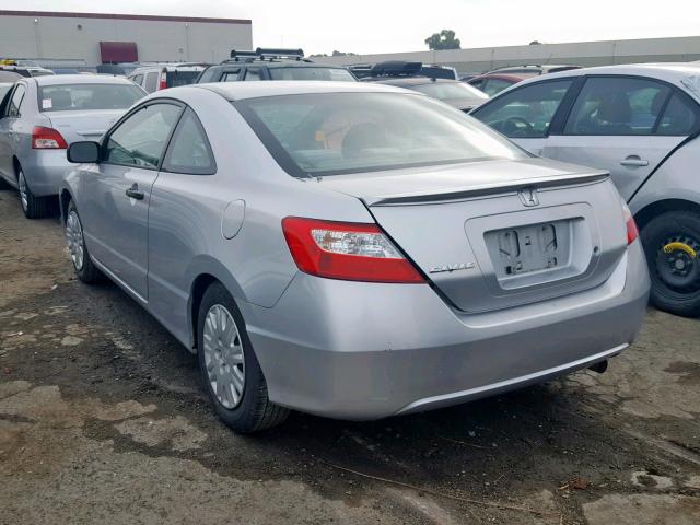 2HGFG12226H541289 - 2006 HONDA CIVIC DX GRAY photo 3