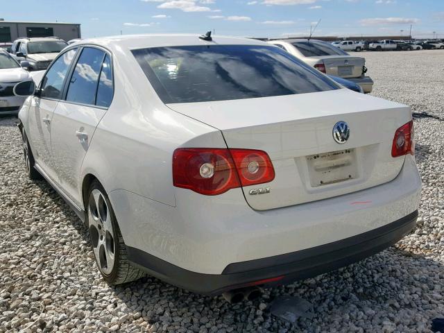 3VWXJ81K97M037238 - 2007 VOLKSWAGEN JETTA GLI WHITE photo 3