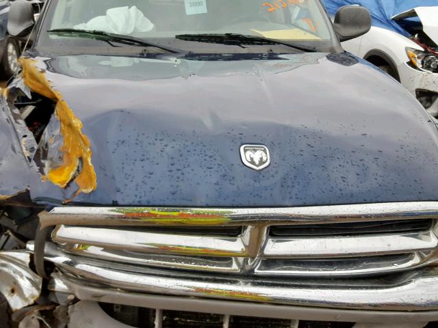 1D7HG48N53S234638 - 2003 DODGE DAKOTA QUA BLUE photo 7